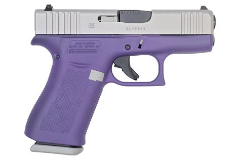 Glock 43X 9mm 10-Round Pistol with Purple Frame and Silver PVD Slide | Sportsman's Outdoor ...