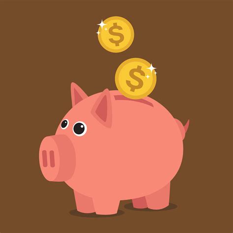 Piggy bank 340566 Vector Art at Vecteezy