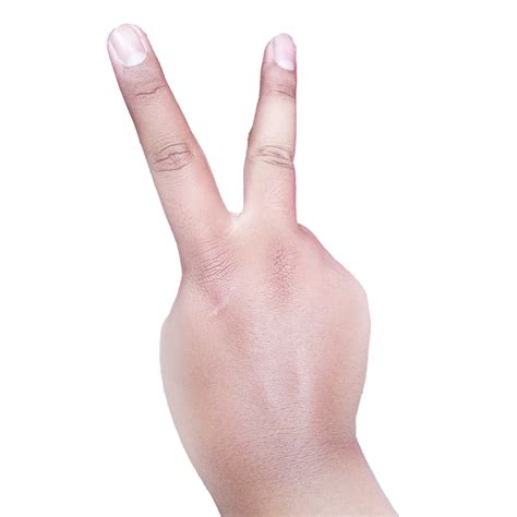 Peace sign hand transparent 18982869 PNG