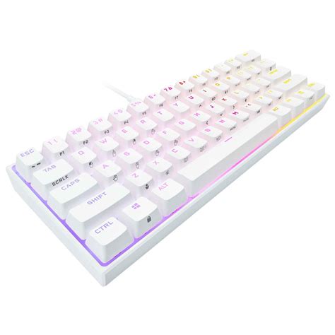 Corsair K65 RGB MINI 60% Mechanical Gaming Keyboard White (Cherry MX) - JB Hi-Fi