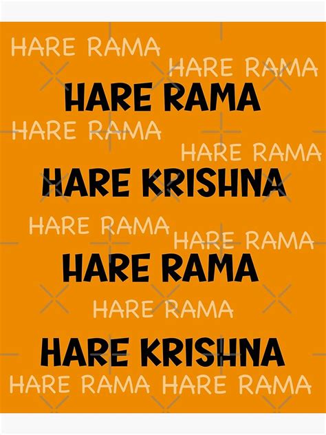 "Hare Rama Hare Krishna Indian deity" Poster for Sale by TanujaSharma | Redbubble