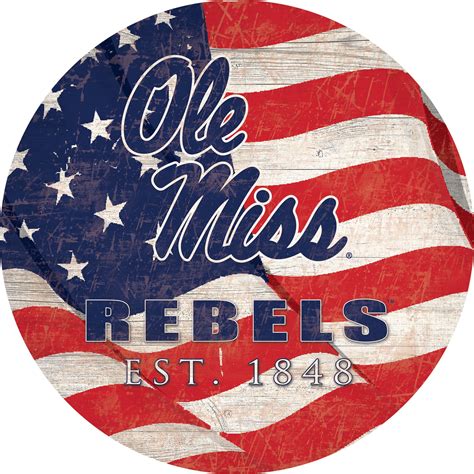 Ole Miss Rebels 12" Team Color Flag Sign - Walmart.com - Walmart.com