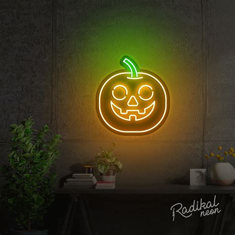 Rad-O'-Lantern Pumpkin Neon Sign