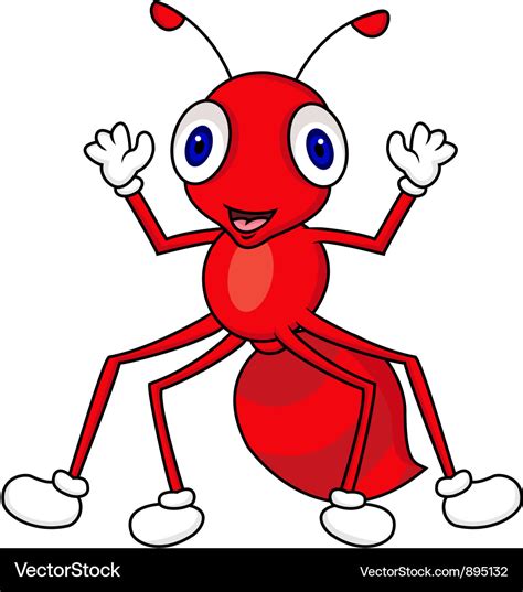 Ant cartoon Royalty Free Vector Image - VectorStock