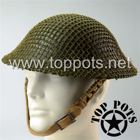 WWII Australian Army Reproduction MKII MK2 Enlisted Brodie Helmet with - Top Pots - WWII US M-1 ...