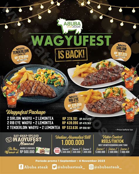 Promo ABUBA STEAK ABUBA WAGYUFEST