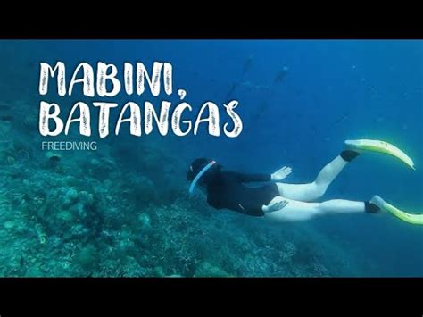 THE BEGINNING OF MY FREEDIVING JOURNEY | MABINI, BATANGAS | RUSTIQUE ...