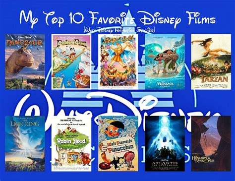 My Top 10 Disney animated films by DinoArt65 on DeviantArt