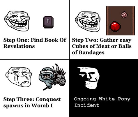 White Pony Incident | Trollface Incidents | Know Your Meme