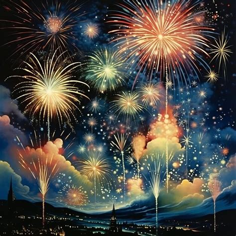 Premium Photo | Spectacular fireworks for the new year