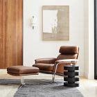 Kristoff Leather Swivel Chair & Ottoman Set | West Elm