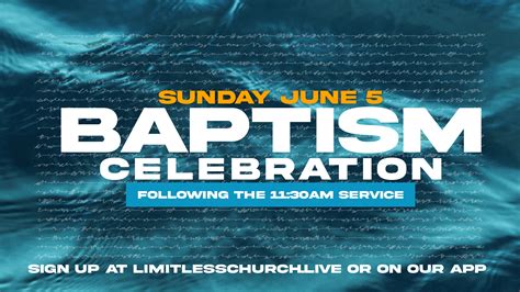 Water Baptism Celebration | Limitless Church