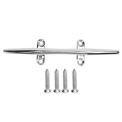 Boat Cleat Open Base Heavy Duty 316 Stainless Steel Boat Dock Cleats with Installation Screws ...