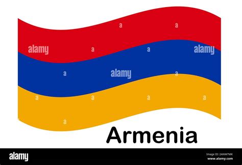 national flag of Armenia in the original colours and proportions Stock ...