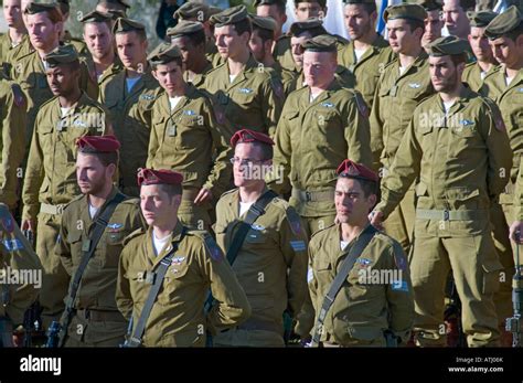 Israel Jerusalem Israeli Paratroopers ceremony at Ammunition hill ...