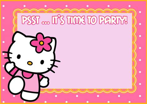 Hello Kitty Free Printable Invitation Templates – Invitations Online