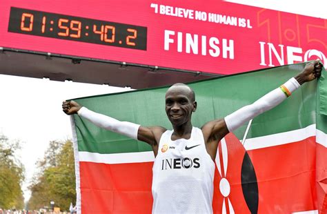 Eliud Kipchoge Runs a Marathon in Less Than 2 Hours