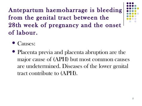 Antepartum haemorrhage s