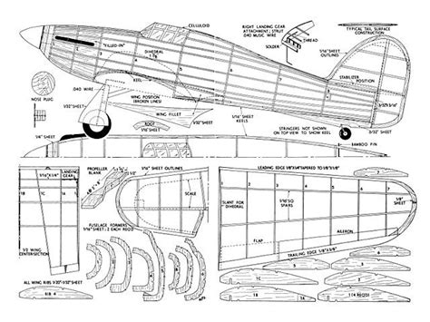 Hawker Hurricane plan : download free vintage model aircraft plan ...