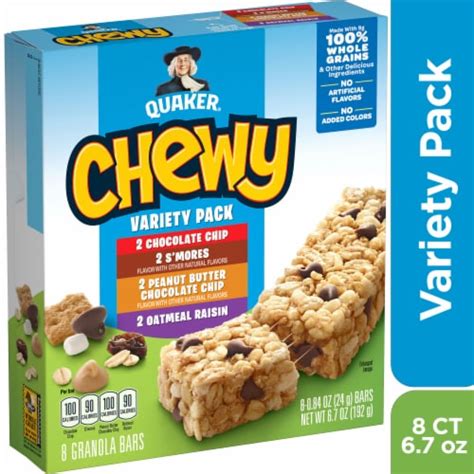 Quaker Chewy® Granola Bars Variety Pack, 8 ct - Kroger