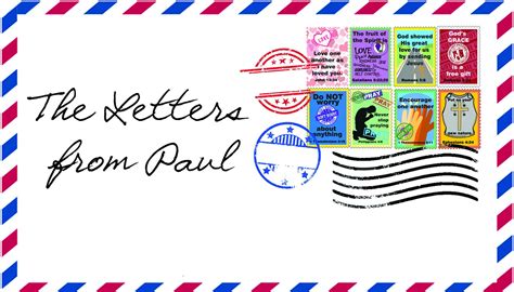 Letters from Paul - Cornerstone Kids