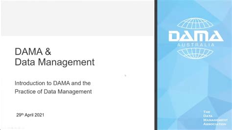 Introduction to DAMA and the Practice of Data Management - YouTube