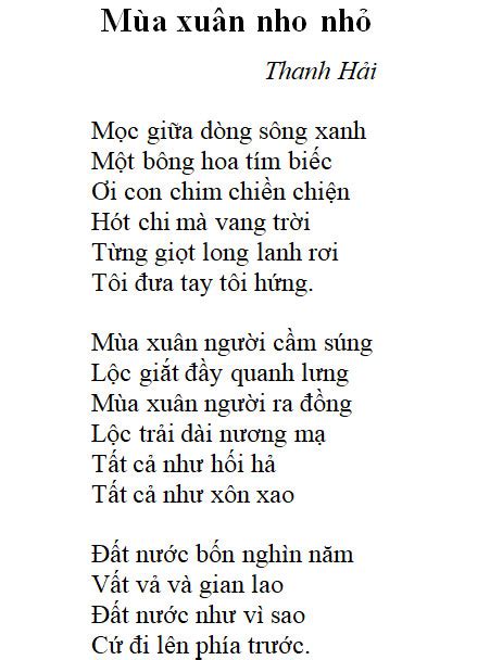 Phân tích bài thơ mùa xuân nho nhỏ từ con mắt của người đọc - SESOMR