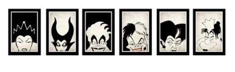 Show Your Evil Side with the Disney Villains Poster Set