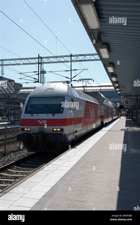 Pendolino train at Pasila station Helsinki Finland Stock Photo - Alamy