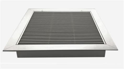 Buy Aluminum Fixed Bar Return Air Filter Grille with Plenum Box - 24 x 24 T-Bar Lay-in Drop ...