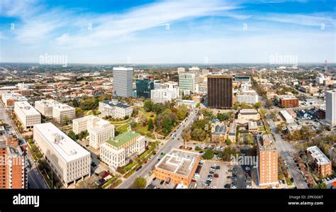 South Carolina Statehouse and Columbia skyline on a sunny morning Stock ...