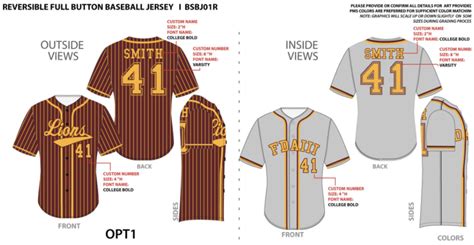 Uni Watch Reader Designs High School Baseball Uniforms!