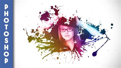 Paint Splash Effect/Splatter Effect | Photoshop Cs6 |Photoshop Tutorial - YouTube