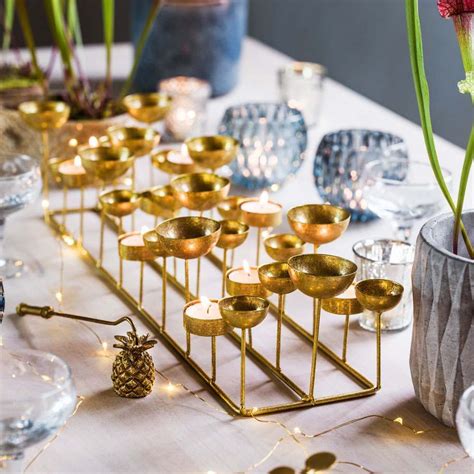 Gold Multi Tea Light Holder | Tea lights, Tea light holder, Candle holders