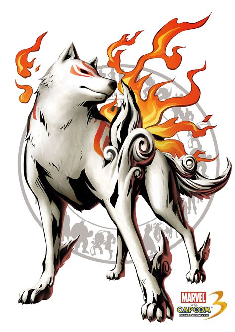 Amaterasu artwork for Marvel vs. Capcom 3