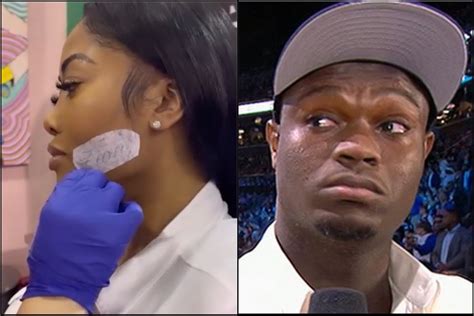 Video of Moriah Mills Getting a Zion Williamson Face Tattoo ...