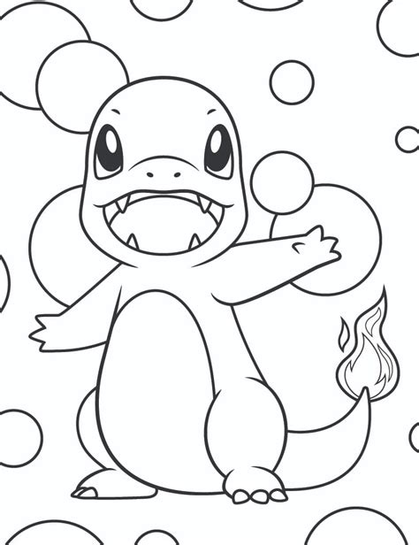 Charmander 5 Coloring Page - Free Printable Coloring Pages for Kids