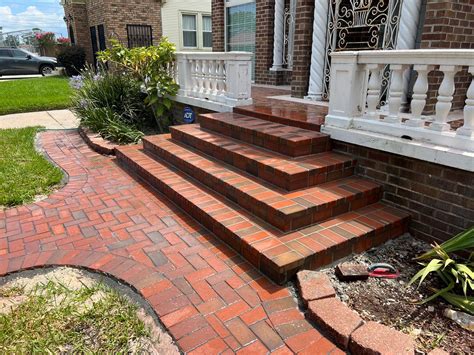 Brick Paver Steps and Walkway Installation in New Orleans, LA | Mudbug Pavers