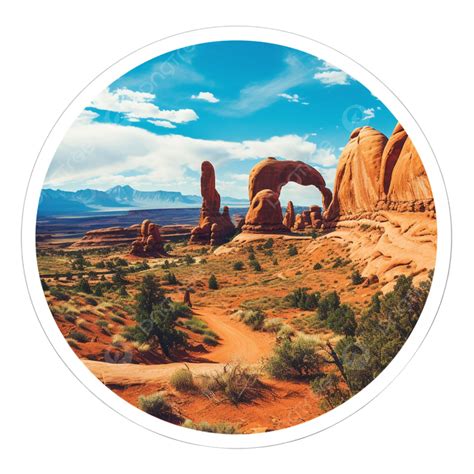 Beautiful The Arches National Park Usa Sticker, Arches, Sticker ...