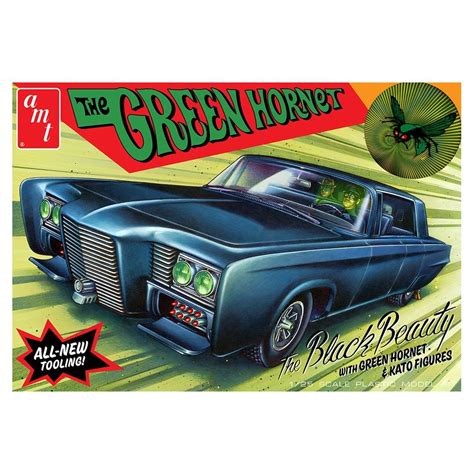 New to pre-order AMT1271 Green Hornet Black Beauty With Figures Car ...