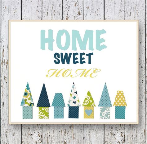 Home sweet home wall art decor room art bedroom by LilChipie, $14.00 | Wall art decor, Art room ...