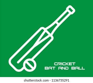 Cricket Bat Ball Vector Icon Stock Vector (Royalty Free) 1137462593 | Shutterstock