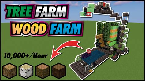 Minecraft Wood Farm 1.16 | Tree Farm Minecraft | CHAPMAN ║ Chapman ...