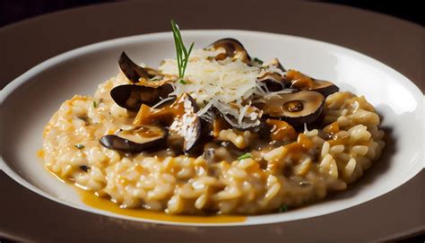 Free Photo | Healthy vegetarian risotto with fresh edible mushrooms ...