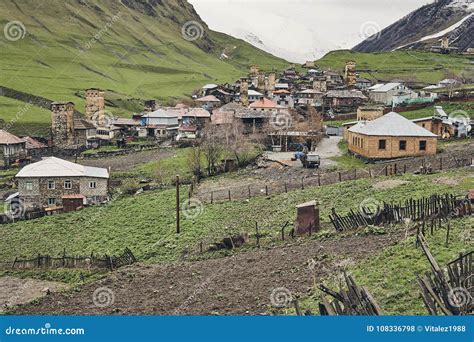 National Ancient Georgian Village. Stock Photo - Image of fortified ...