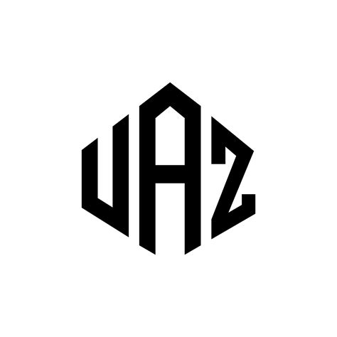 UAZ letter logo design with polygon shape. UAZ polygon and cube shape ...