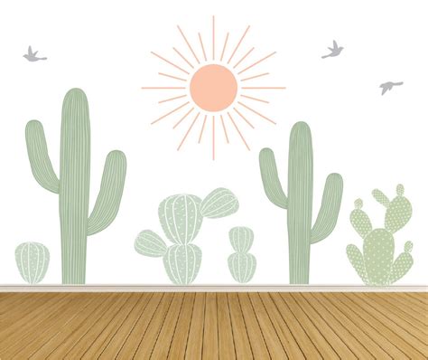 Cactus Wall Decals / Cactus Wall Decals / Wall Decals / Nursery Wall ...