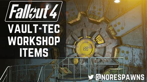 Fallout 4 Vault-Tec Workshop DLC - ALL WORKSHOP ITEMS - YouTube