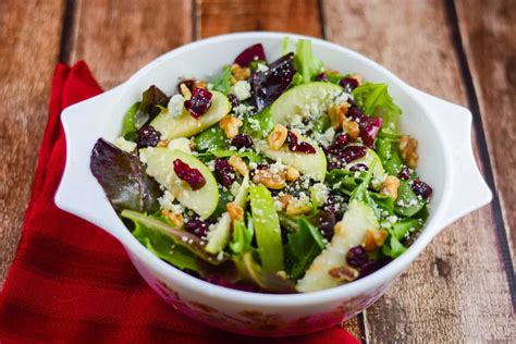 Apple Walnut Cranberry Salad - Flavor Mosaic