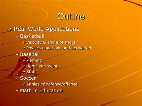 PPT - Math and Sports PowerPoint Presentation, free download - ID:2970697